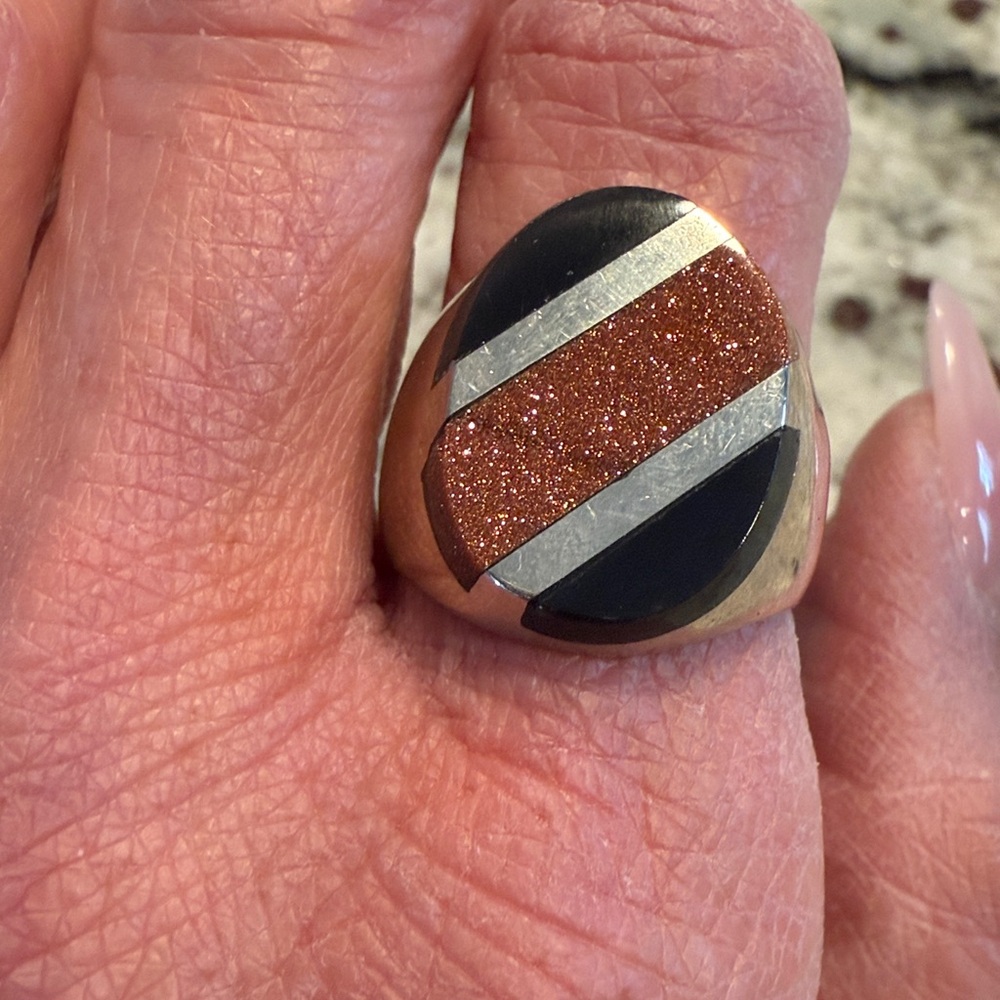 Sterling 925 Black Onix Ring